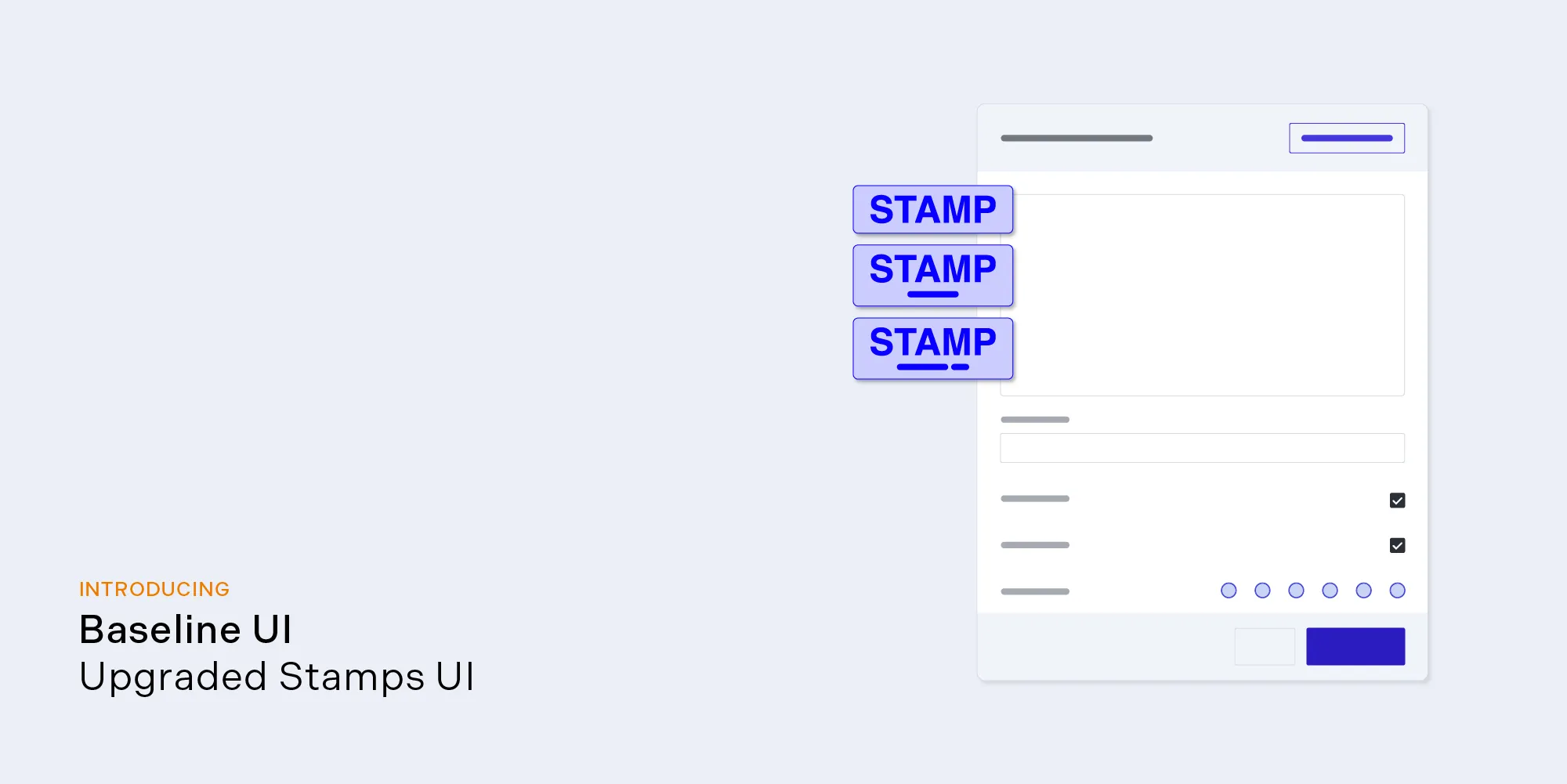 Панель создания и настройки штампов PSPDFKit