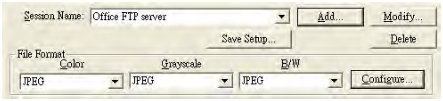 Настройки FTP в Plustek DocAction
