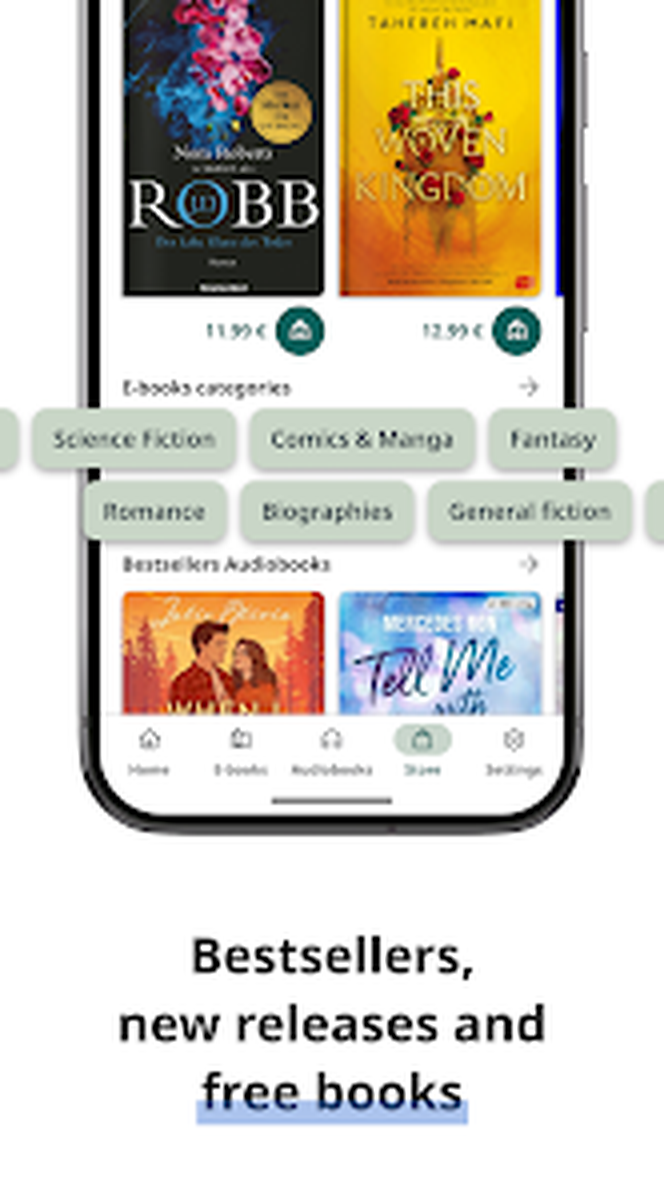 Категории и подборки встроенного магазина PocketBook Reader