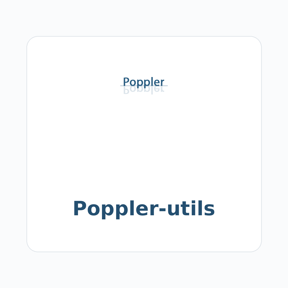 Poppler-utils