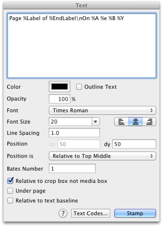Диалог добавления текста в Proview PDF Editor