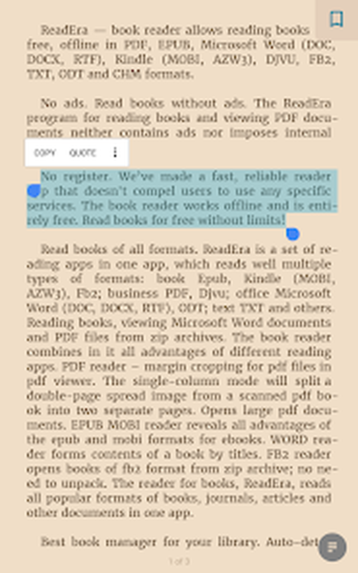 Страница PDF в режиме чтения ReadEra