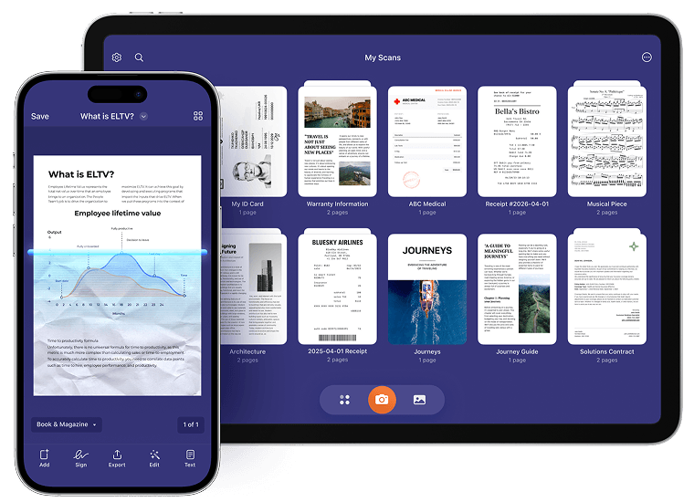 Библиотека документов Scanner Pro на iPhone и iPad