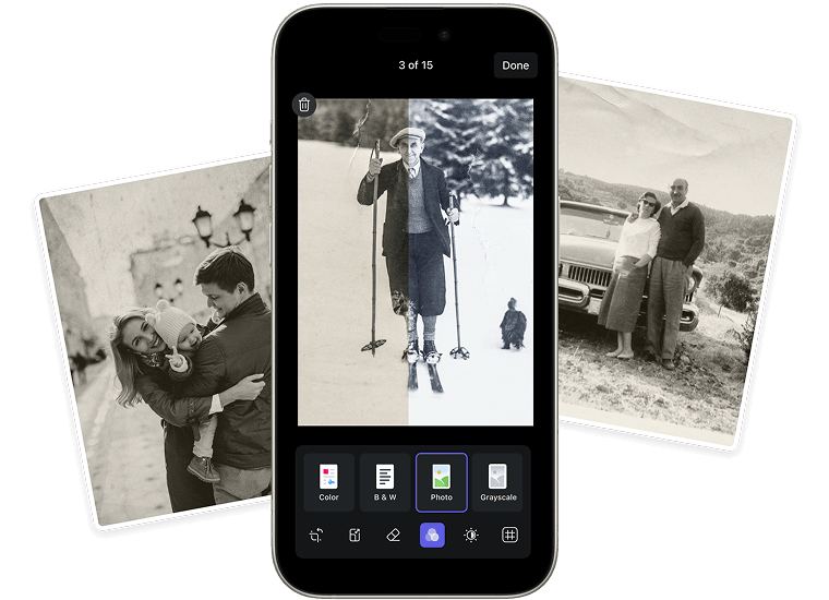 Режим обработки фотографий в Scanner Pro