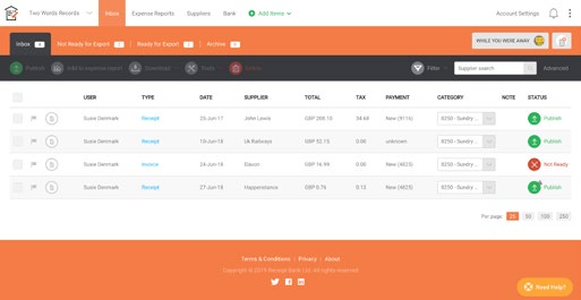 Статусы готовности документов для Sage 50