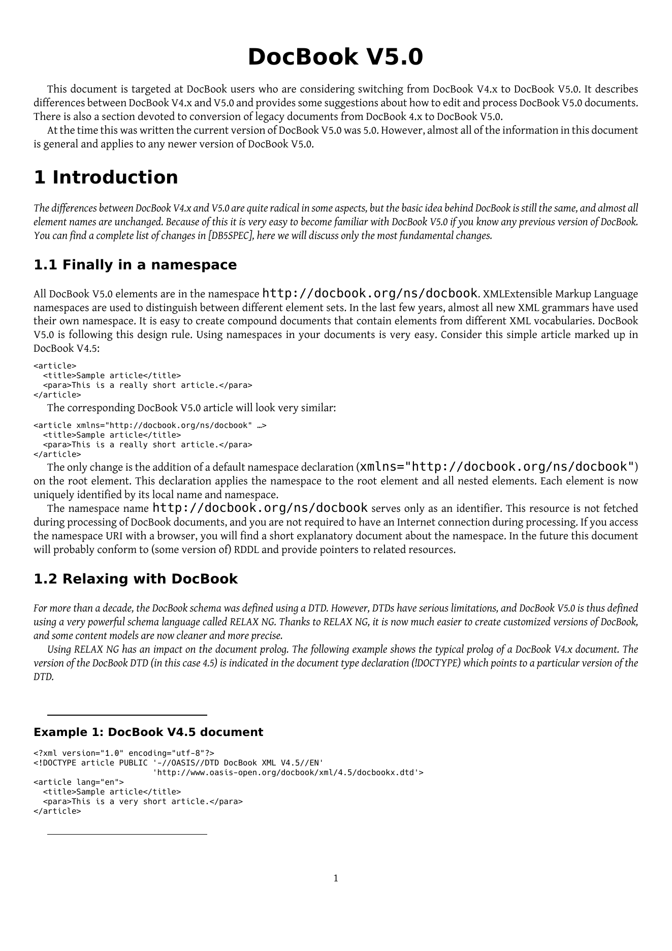 Документ DocBook, обработанный SILE