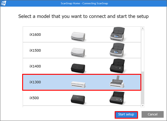 Интерфейс ScanSnap Home: Совместимые сканеры ScanSnap