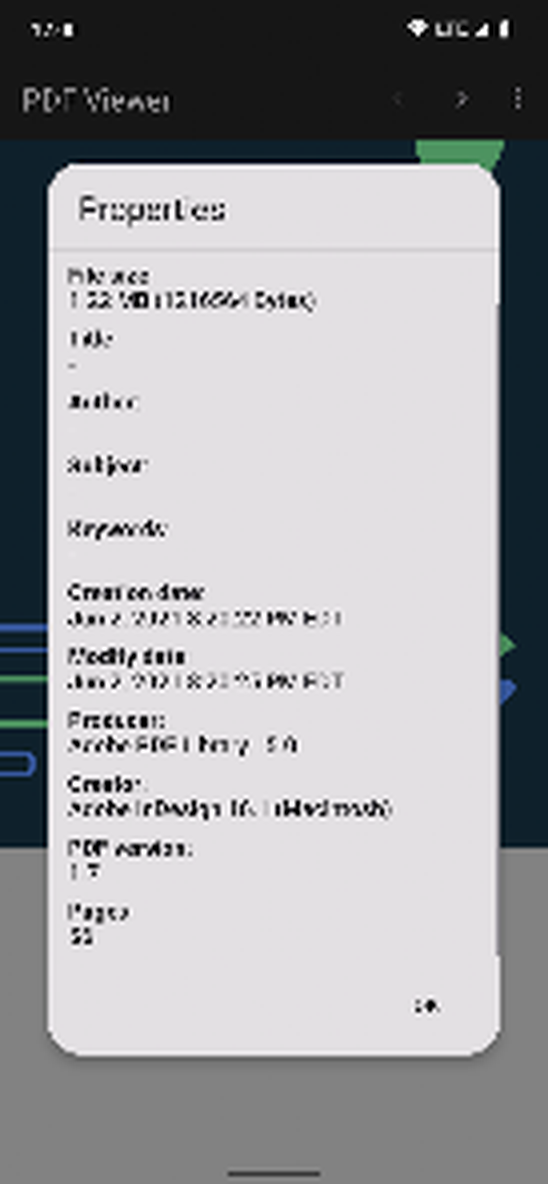 Окно свойств документа в Secure PDF Viewer