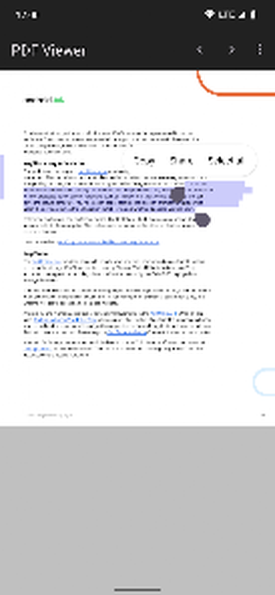 Выделение текста с маркерами Android в Secure PDF Viewer