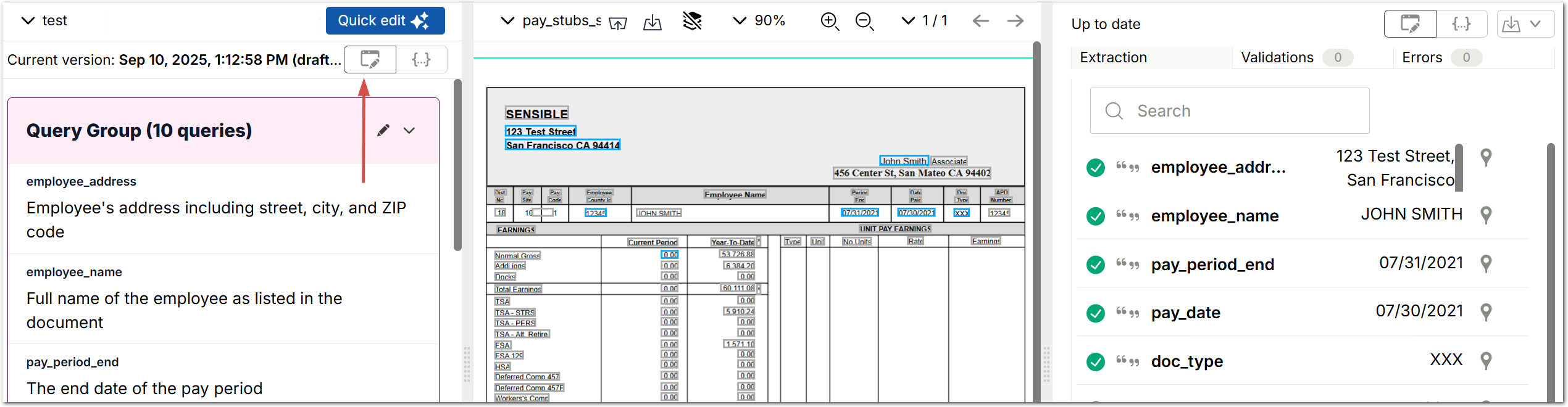 Визуальный редактор Query Group с карточками полей
