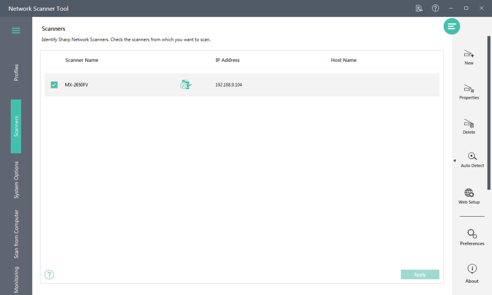 Интерфейс Sharpdesk