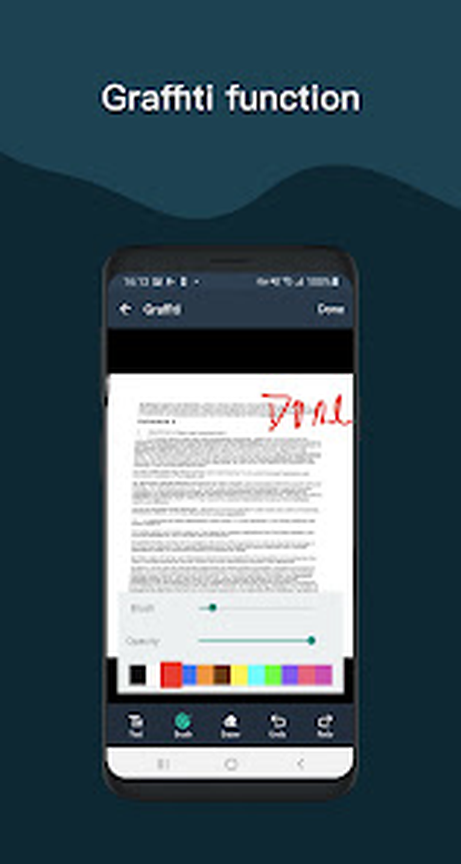 Simple Scanner: свободное рисование, цвет и толщина линии