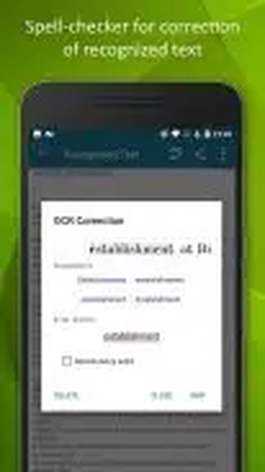 Диалог проверки и исправления распознанного слова