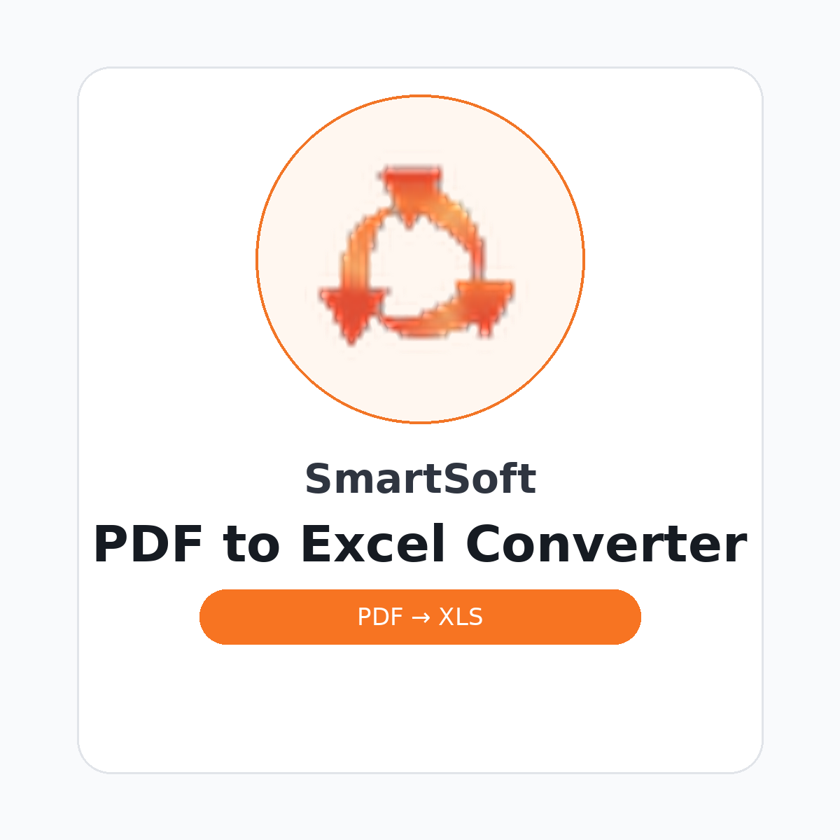 SmartSoft PDF to Excel Converter
