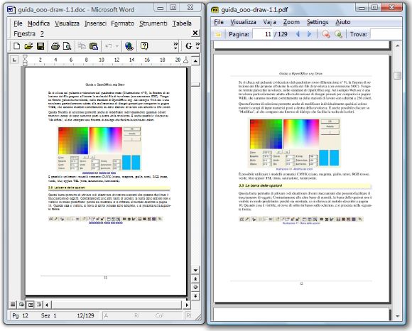 Сопоставление готового DOC с исходной страницей PDF
