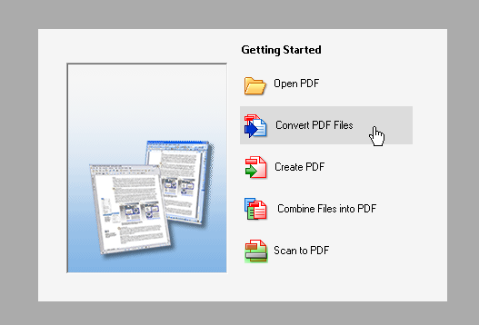 Стартовая страница Solid Converter PDF с основными действиями