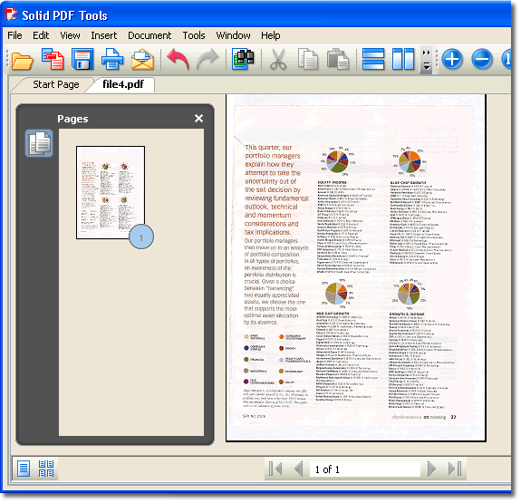Документ, созданный из TIFF и открытый в Solid PDF Tools