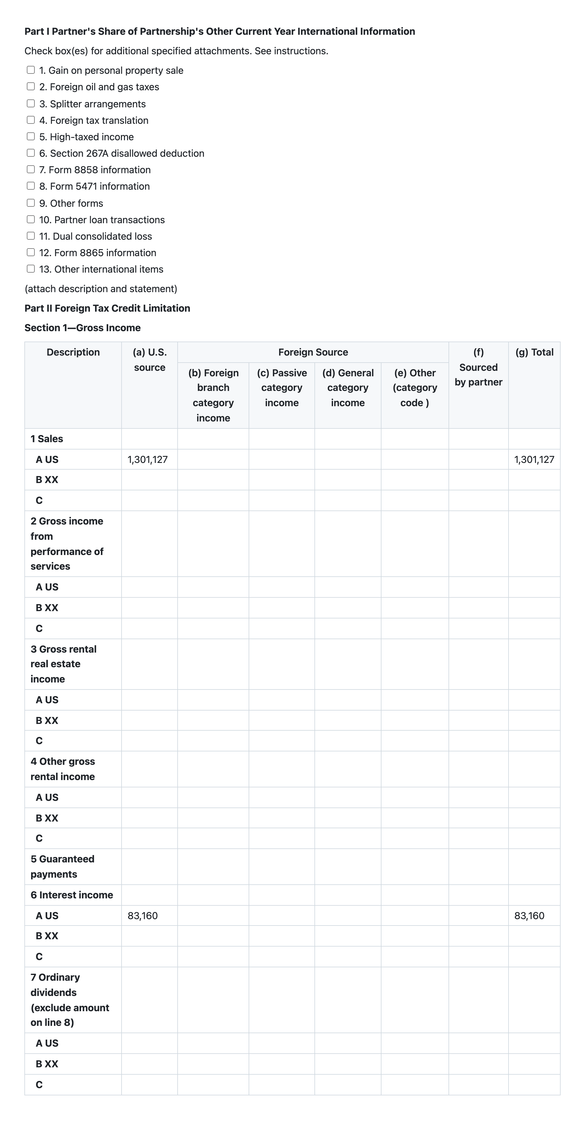 Распознанный текст формы с координатами и разметкой