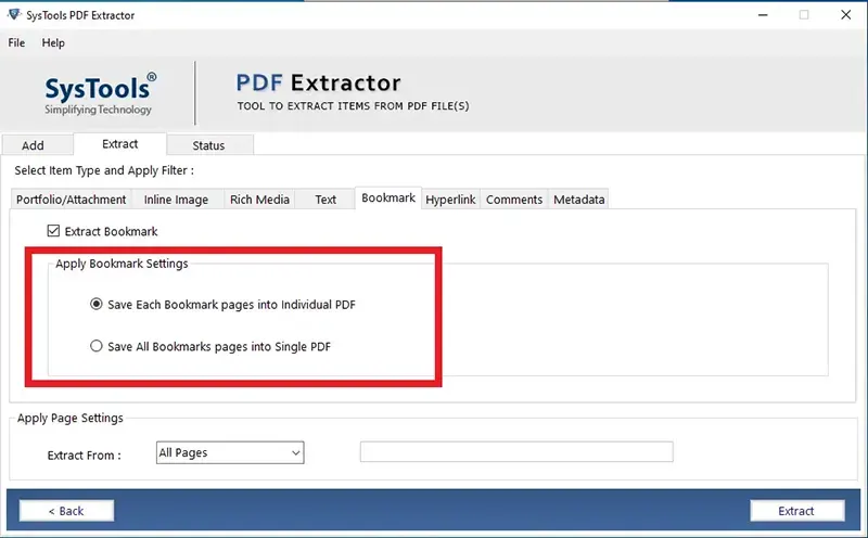 Сохранение страниц закладок по отдельности или в одном PDF