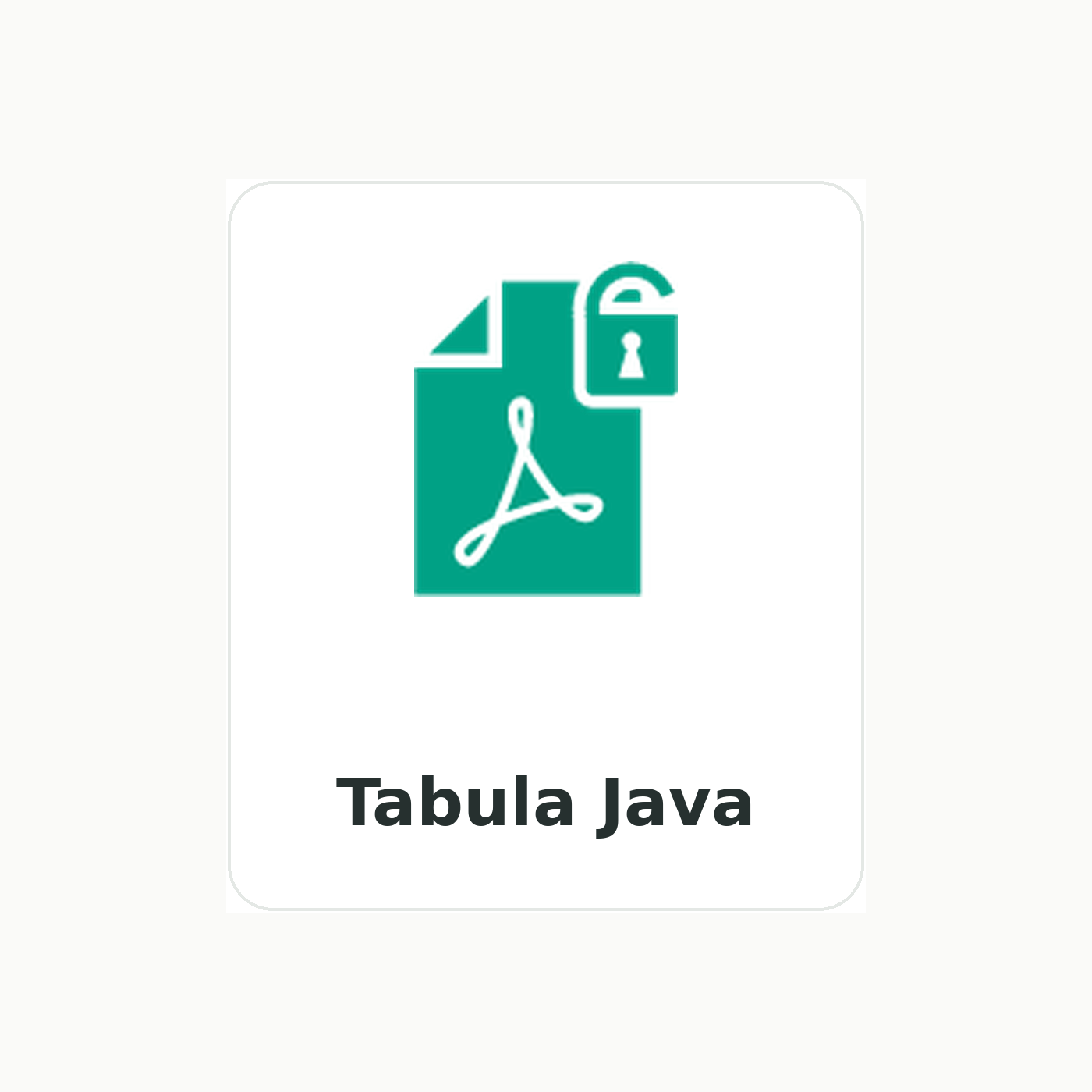 Tabula Java