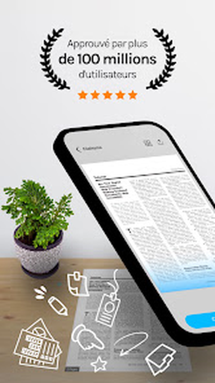 Пример обработки документа и просмотра результата в TapScanner