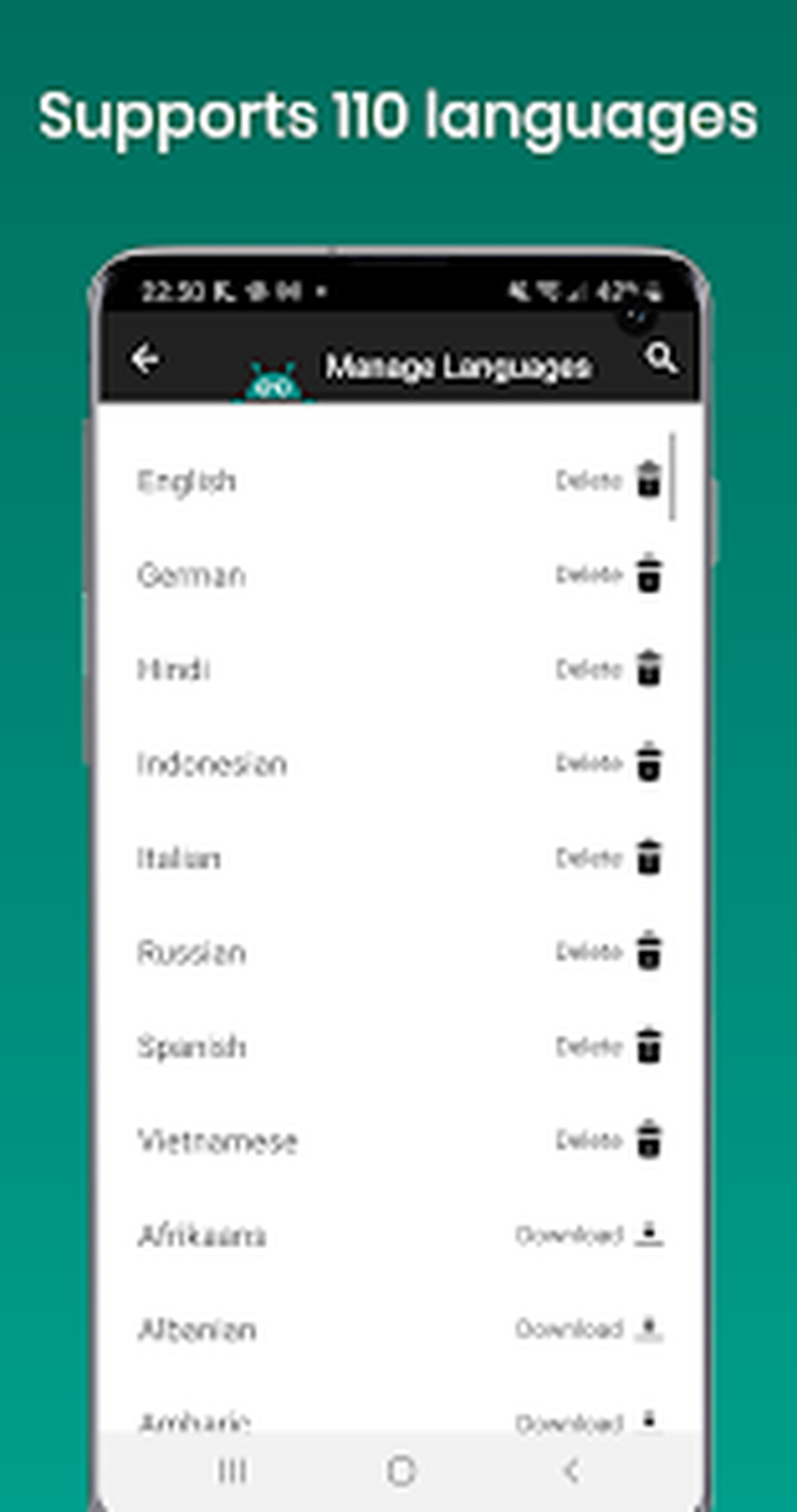 Менеджер языков распознавания Text Fairy