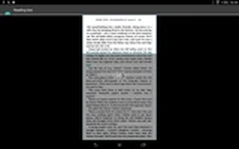 Распознанный текст в планшетной версии Text Fairy