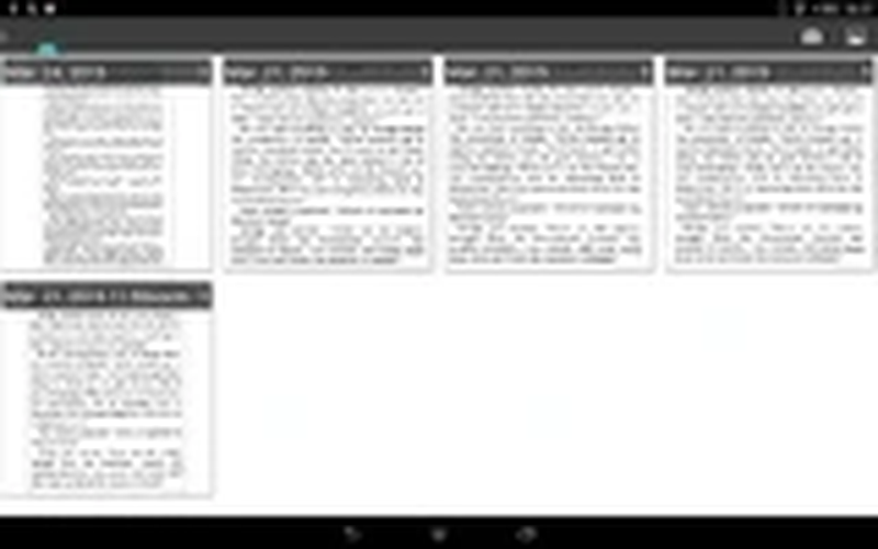 Сетка документов в ранней версии Text Fairy