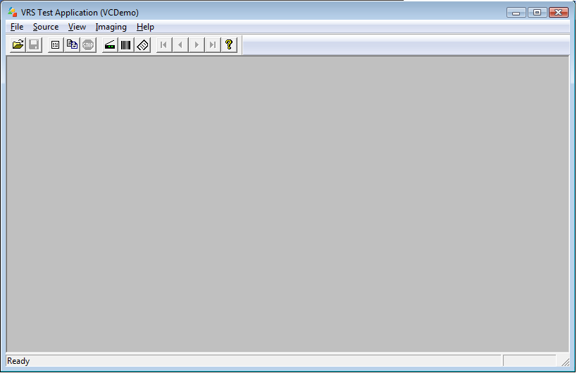 Окно VCDemo для проверки сканирования через ImageControls