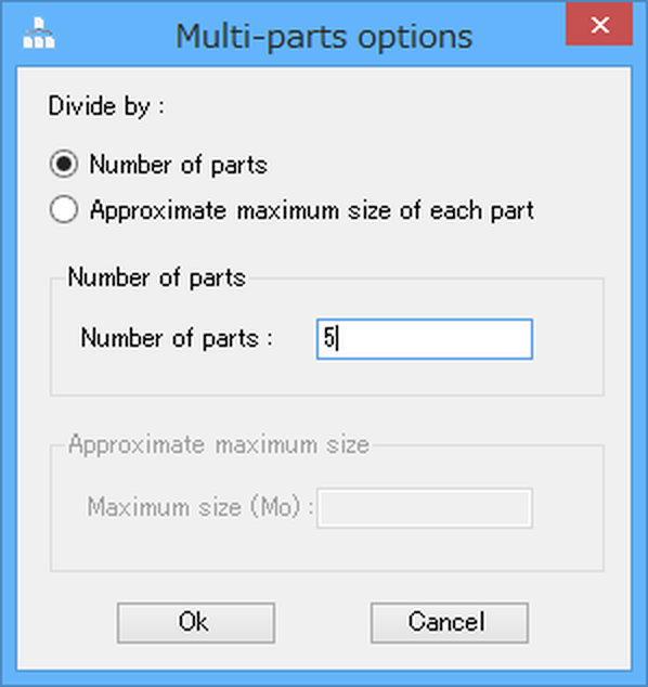Диалог Divide PDF files в UnityPDF