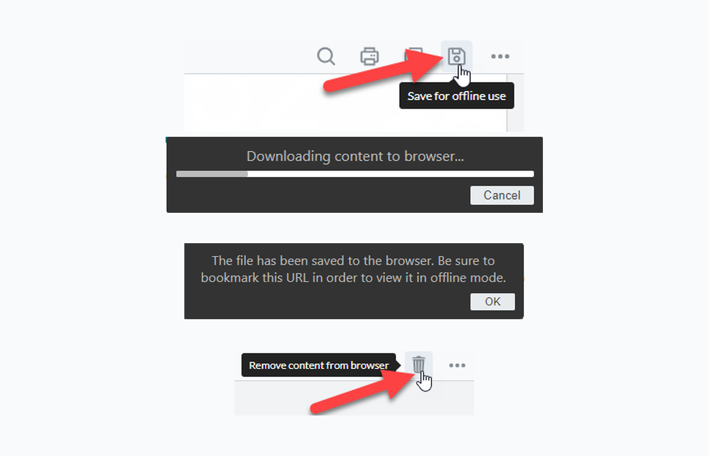 Сохранение Vitrium Viewer для автономной работы