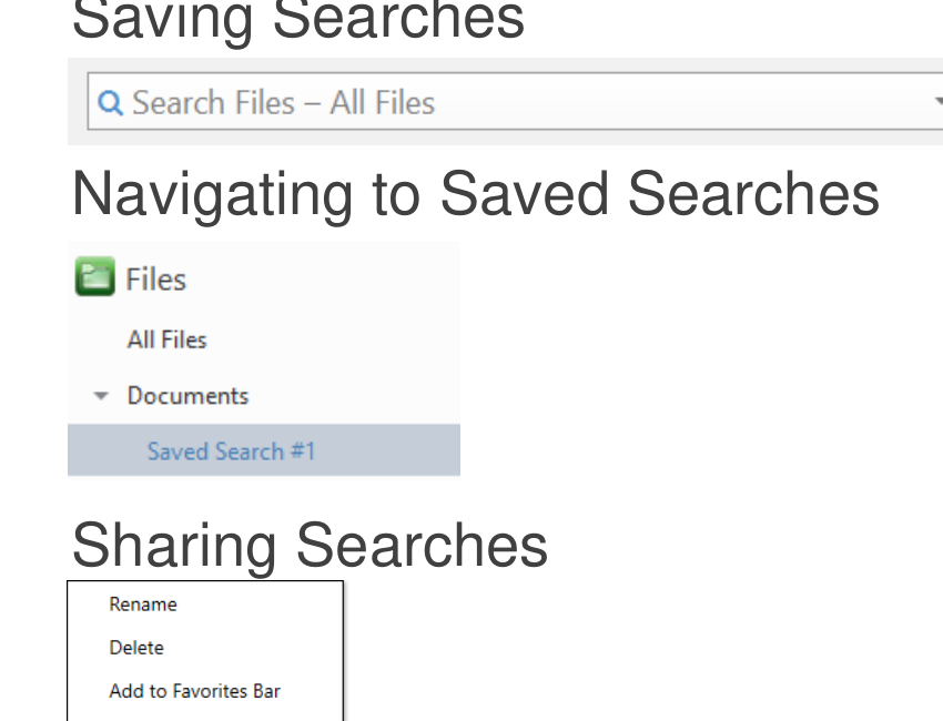 Сохранение и открытие сохранённых запросов X1 Search