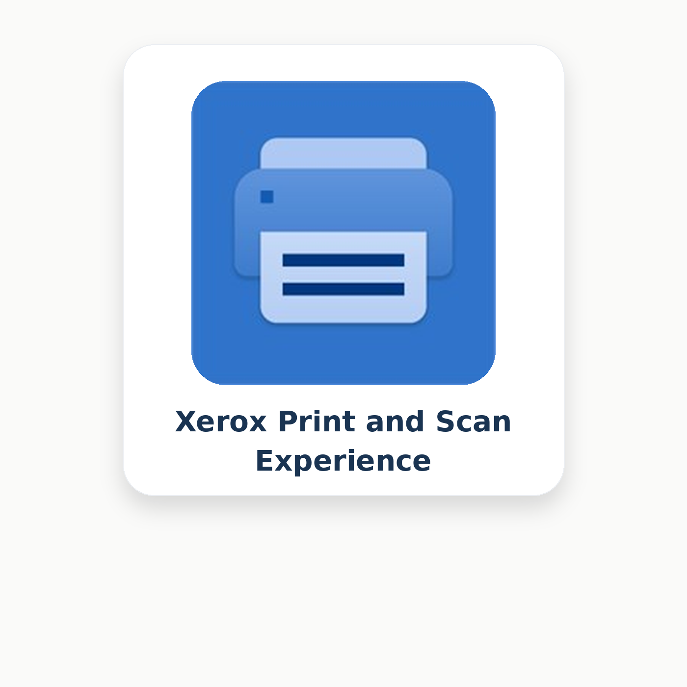 Xerox Print and Scan Experience