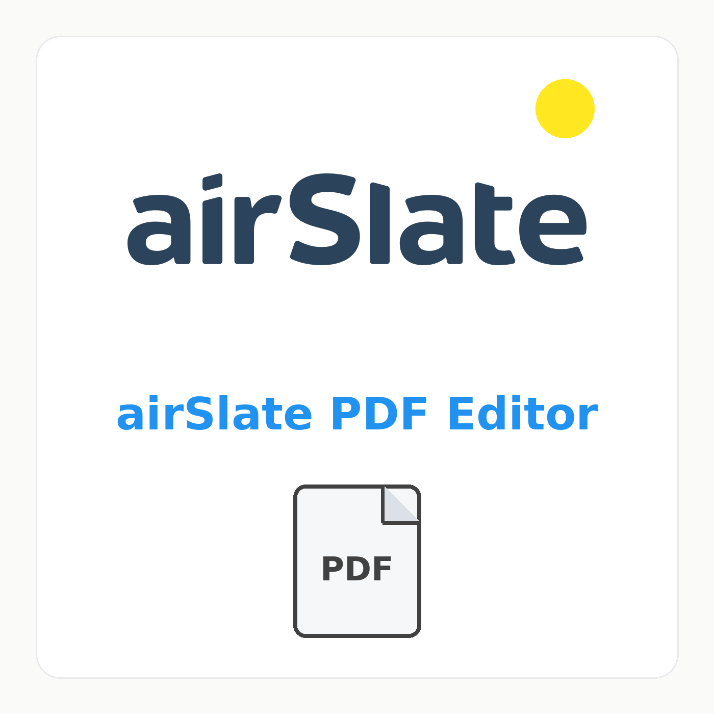airSlate PDF Editor