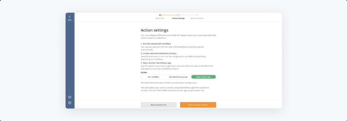 Диалог создания нового процесса для интеграции