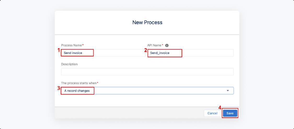 Конструктор процесса Salesforce с действием airSlate WorkFlow
