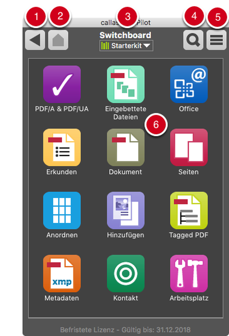 Общий вид Switchboard callas pdfaPilot