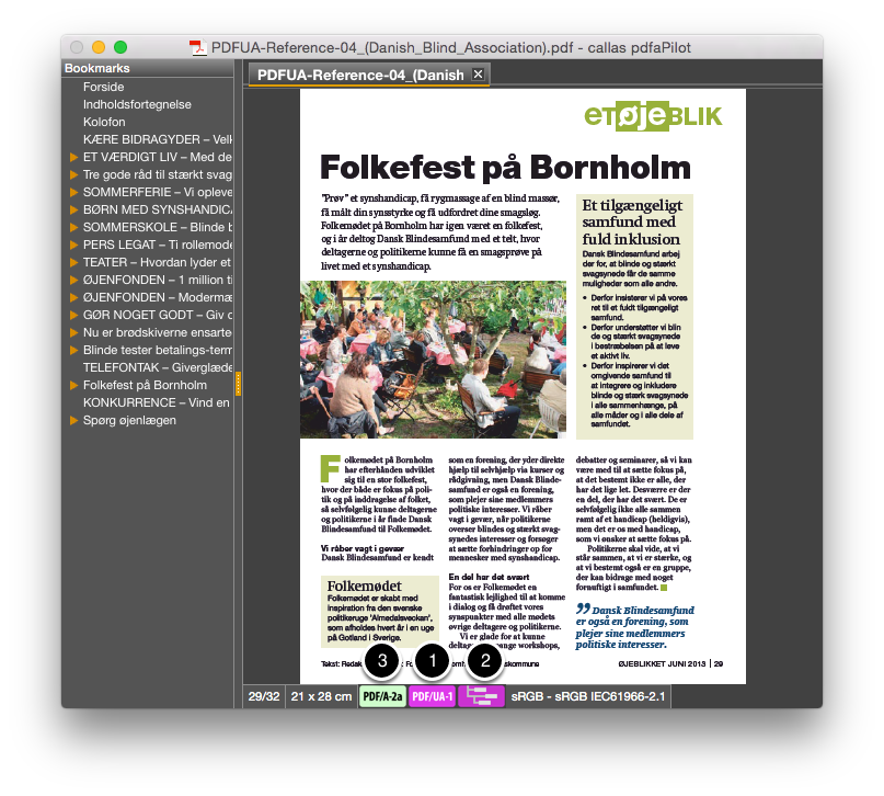 Результаты проверки PDF/UA