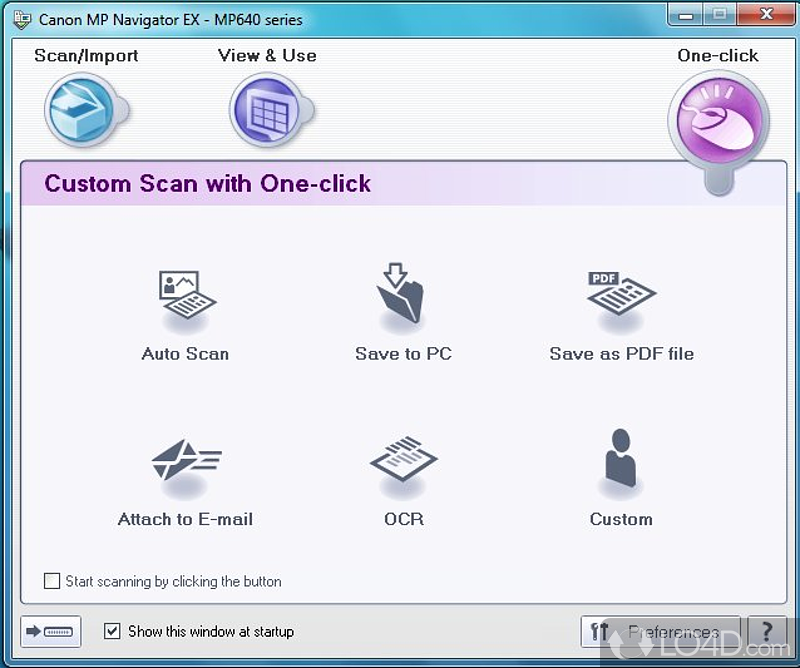 Работа с документами в Canon MP Navigator EX