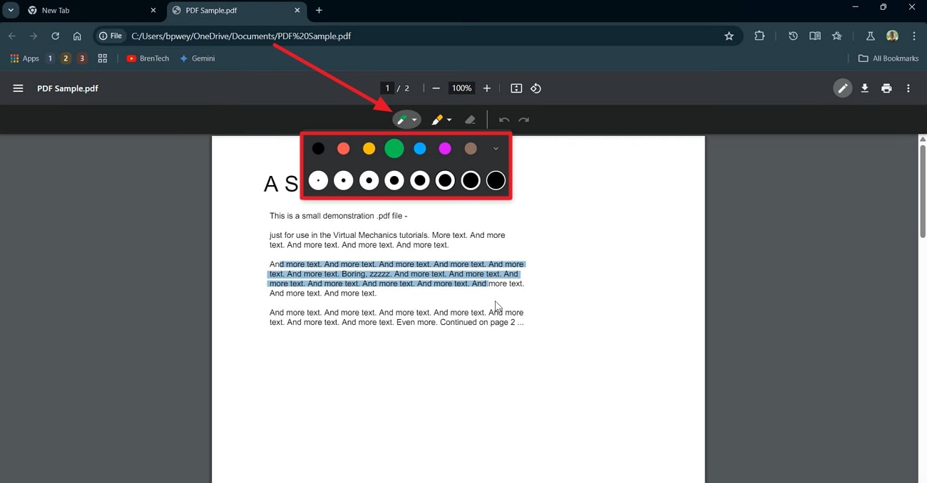 Скриншот Chromium PDF Viewer: annotate a pdf file 2