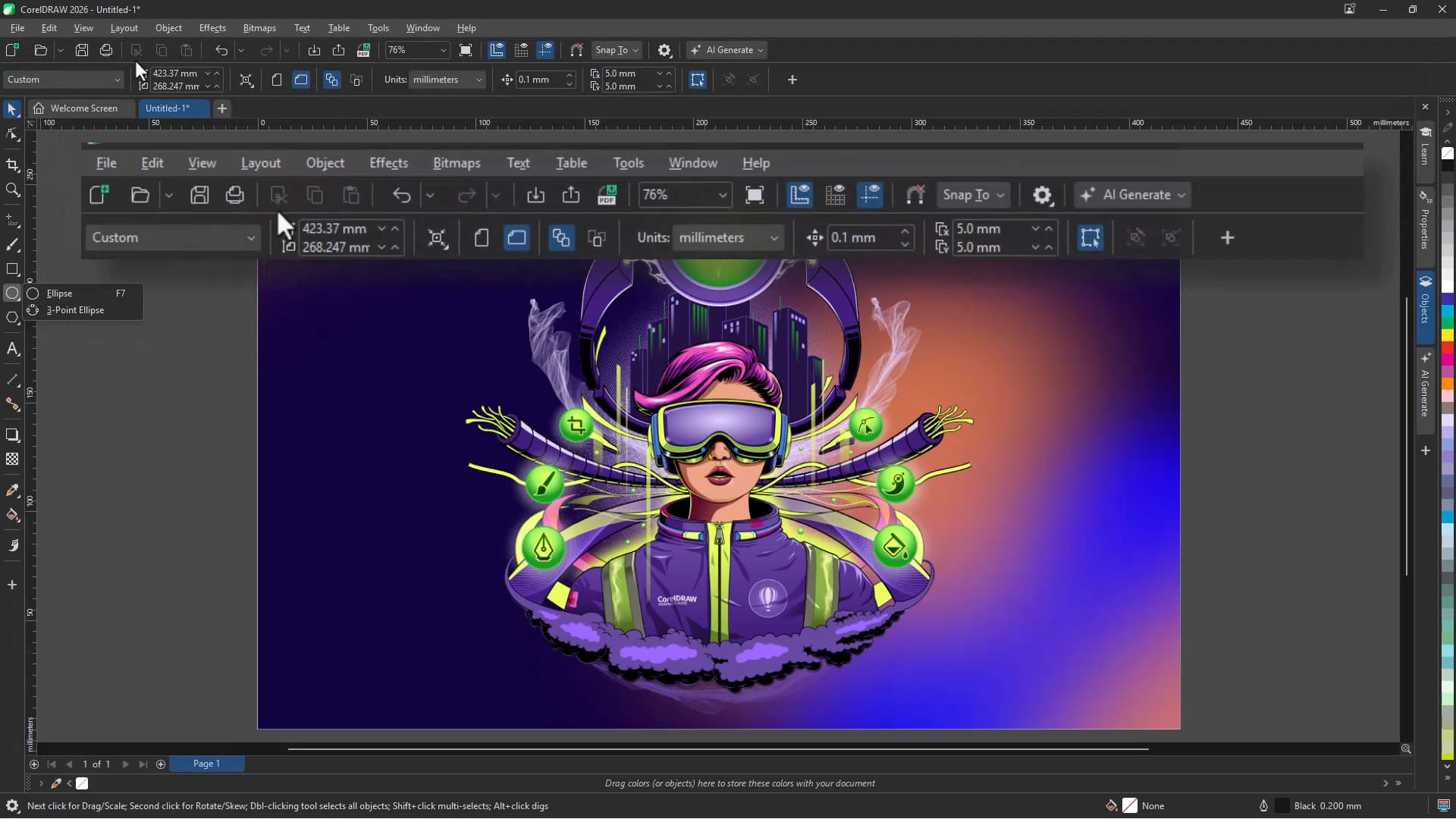 Интерфейс CorelDRAW
