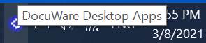 Скриншот DocuWare Desktop Apps: Dektop Taskleiste EN 2