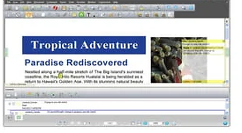Панель комментариев и заметок eCopy PDF Pro Office