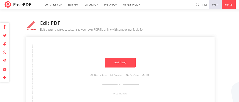 Интерфейс EasePDF