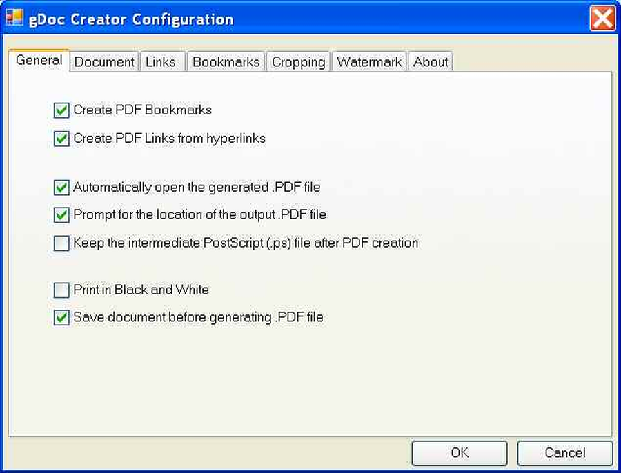 Общая вкладка надстройки gDoc Creator для PowerPoint