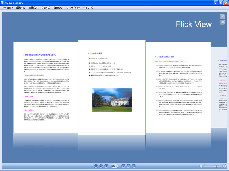 Режим Flick View в gDoc Fusion