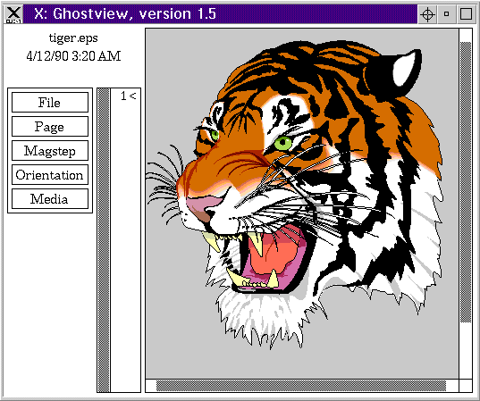 Скриншот Ghostview: ghostview