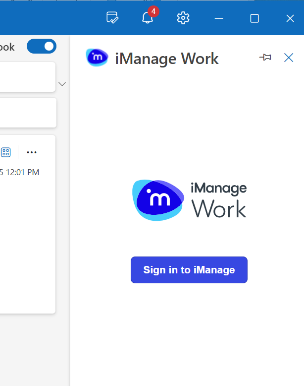 Интерфейс iManage Work