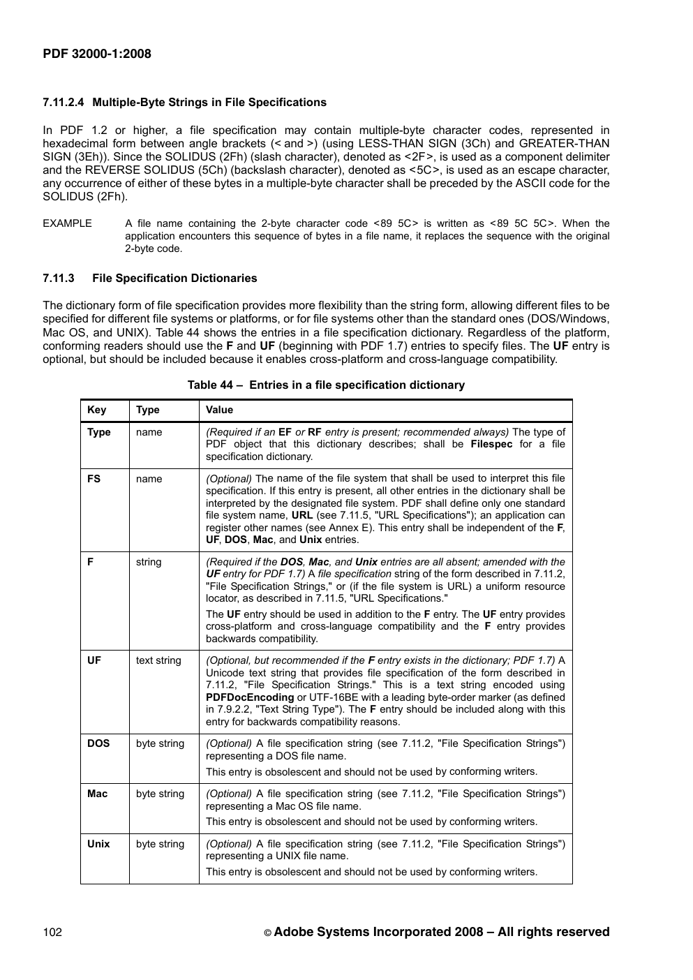 Официальный пример PDF с разделом о графических объектах