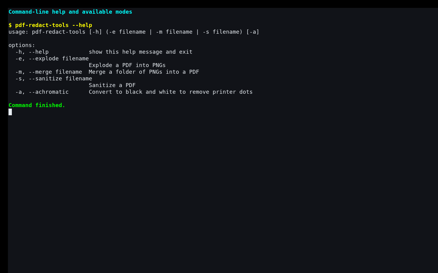 Интерфейс pdf-redact-tools